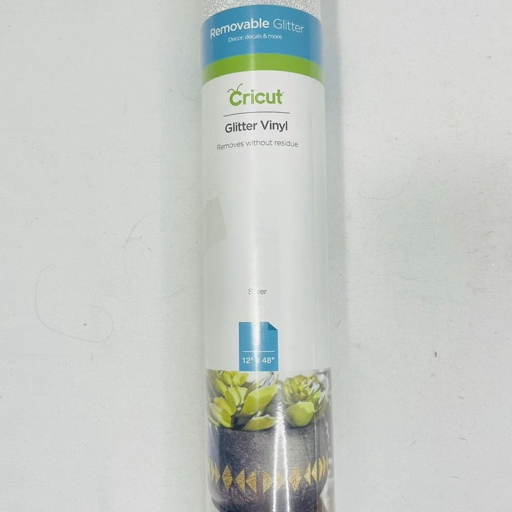 NEW Cricut Vinyl Bundle Removable Glitter‎ Sampler Chalkboard Foil Lot of 4